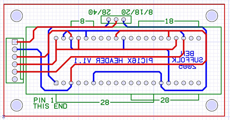 Microchip PIC programmer for the Mac schematic
